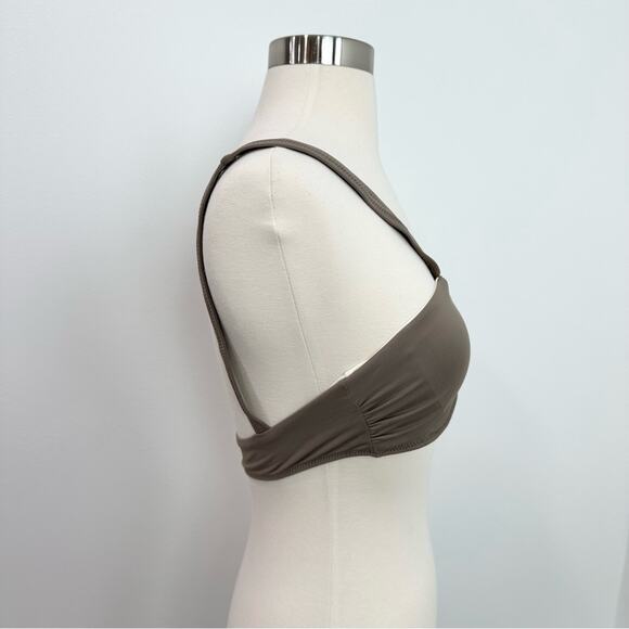 Andie Swim The Monaco Top Bikini Brown Sample - Picture 3 of 7